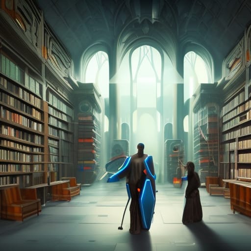 Futuristic Library Jawad Kaiyal - Jawad Kaiyal